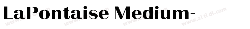 LaPontaise Medium字体转换